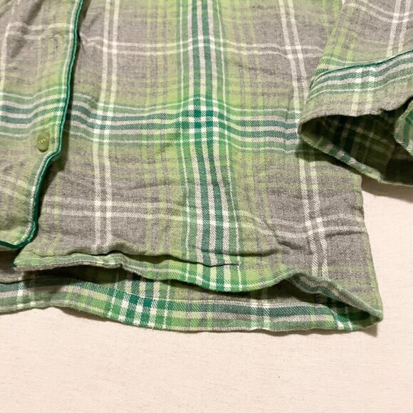 La Senza Candy Plaid Pajama Button Up Top Womens Size Small - Picture 6 of 16